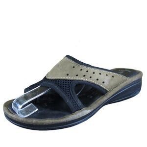 Flexus Women Anatomic Flip Flop Brown Leather Sz 36 Medium  Used 2025